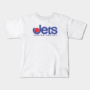 Defunct Lehigh Valley Jets CBA Basketball 1979 Kids T-Shirt